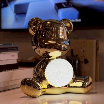 【Qeeboo】義大利 泰迪女孩造型燈 特別款金屬色-廠商直送