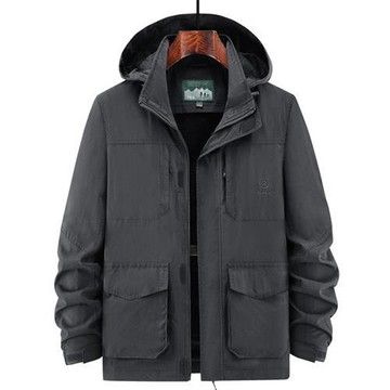 【巴黎精品】現貨+預購 戶外機能衝鋒衣防風外套登山外套防潑水大碼休閒男裝-戶外男外套3色a1lc47