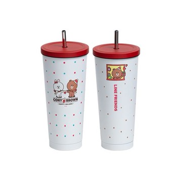 Hiromimi~LINE FRIENDS不鏽鋼吸管杯(750ml) 款式可選