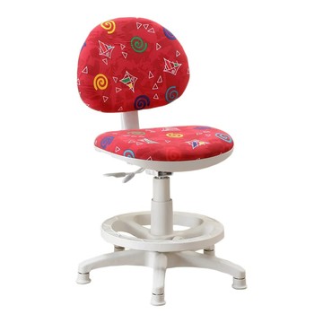 聰明家 可調式學童安全成長椅 幾何圖案設計 安全踏盤  紅色  1個