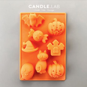 CANDLE.LAB | 萬圣節南瓜幽靈香薰石膏蠟燭擴香石手工硅膠模具28