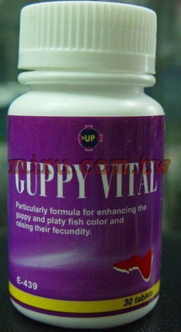 【西高地水族坊】雅柏UP 孔雀魚健康成長錠(30錠)