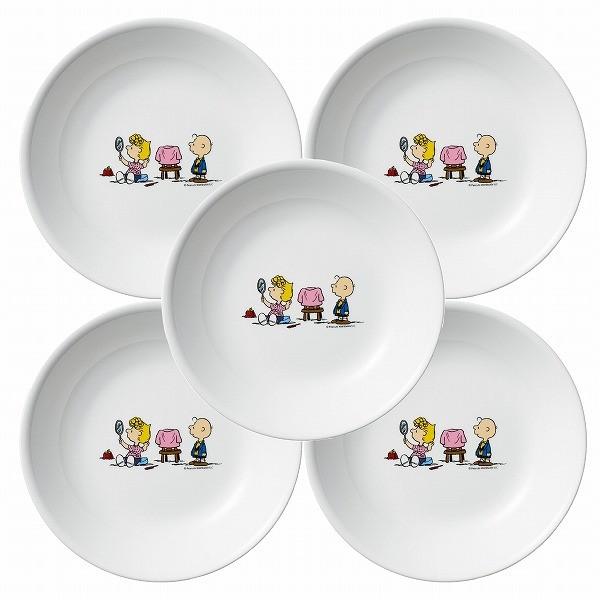 コレール SNOOPY 皿 5枚セット スヌーピー、ウッドストック