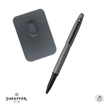【SHEAFFER】VFM系列霧黑鋼珠筆+手機磁性卡夾禮盒 免費刻字(原廠正貨)