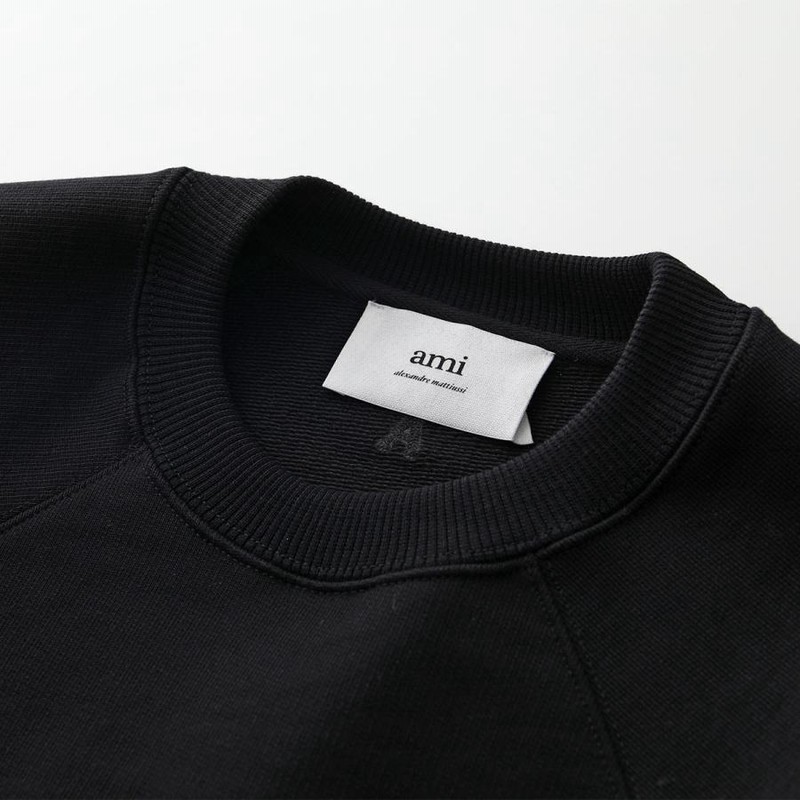 ami paris アミパリス トレーナー USW024.747 レディース 長袖 スウェット ロゴ クルーネック 001/NOIR |  LINEブランドカタログ