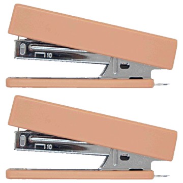 筆樂森林色釘書機 KC7474  奶咖色  2個