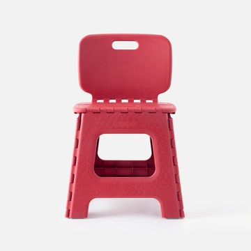 麥地奇靠背止滑折合椅 32.3CM 故宮紅