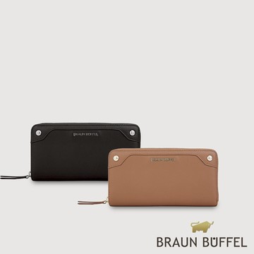 【BRAUN BUFFEL】絲妲莎-S 13卡拉鍊長夾-多色賣場( 德國小金牛台灣總代理)/BF875-602