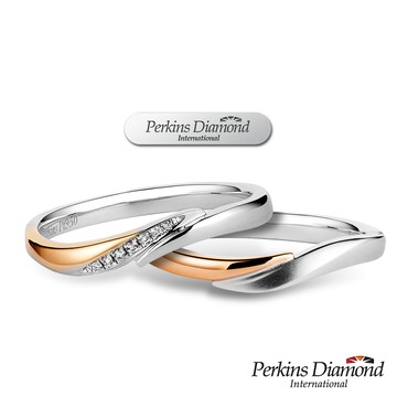 PERKINS 伯金仕 Princess系列 950鉑金鑽石對戒