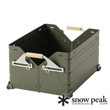 出清特價【日本 snow peak】收納置物箱25 橄欖綠-2024雪峰祭春 FES-037-OL  戶外.露營.登山