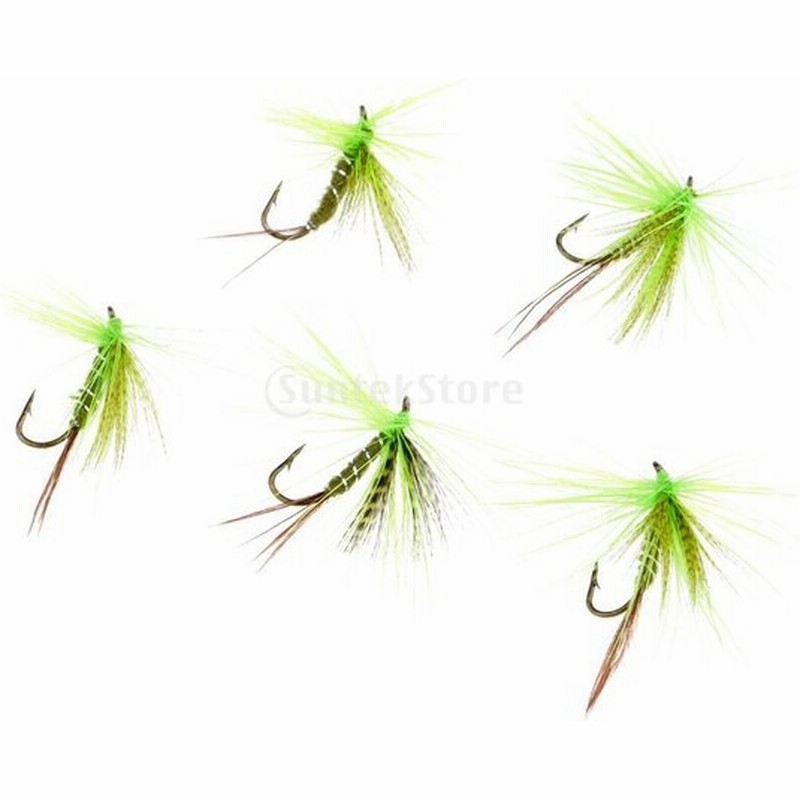 釣りルアー フライフィッシング 人工昆虫餌 湿ったハエ フック付き グリーン 5個 通販 Lineポイント最大0 5 Get Lineショッピング