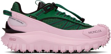 Moncler 绿色 & 粉色 Trailgrip GTX 运动鞋