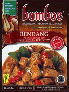 ルンダンの素 RENDANG   バリ 料理の素 ハラル bamboe（バンブー） ナシゴレン 食品 食材 アジアン食品