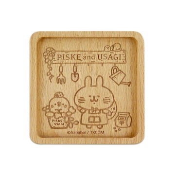 Kanahei卡娜赫拉的小動物系列方形木杯墊_快樂小農
