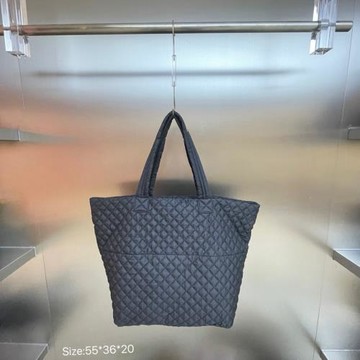 韓國秋冬新款輕盈大容量菱格車線女托特大包通勤簡約單肩腋下包潮