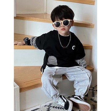 男童春款衛衣春秋男孩網紅炸街上衣2026帥氣兒童寶寶春裝加絨秋冬