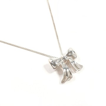 【日本直送 二手美品】蒂芙尼 TIFFANY&Co. 項鍊 緞帶 銀 925 古董 飾品 已拋光
