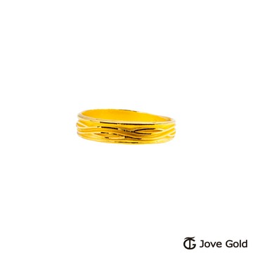 【JoveGold漾金飾】甜蜜交響曲黃金女戒指