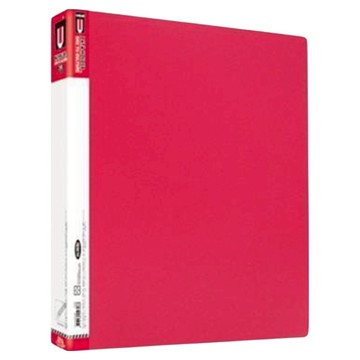 A4 PP 活頁夾 3孔  1入  紅色