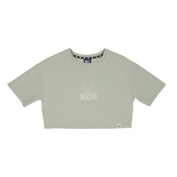 NBA 女款 寬短 隊徽電繡 短袖上衣 公鹿隊 3522101371