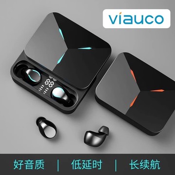 新品上市!!熱門爆品！！汎歌藍牙耳機TG01真無線超長續航電競遊戲低延遲雙耳降噪跑步運動