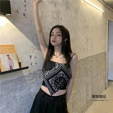 小可愛背心女內搭夏季外穿設計感名族風上衣【聚物優品】