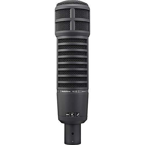 Electro-Voice RE20 Broadcast Announcer Microphone (Black) Bundle with Mic S 並行輸入品