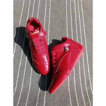 歐洲站2025春秋新款歐貨內增高紅色運動休閑鞋女純皮百塔顯瘦潮