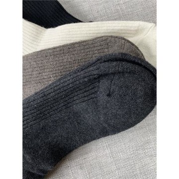 外貿100%美利奴羊毛女士雙針及膝襪子jk保暖防寒長筒堆堆百搭襪子