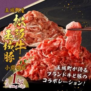 ふるさと納税 玉城町産 松阪牛・玉城豚 小間切れセット 1kg 三重県玉城町