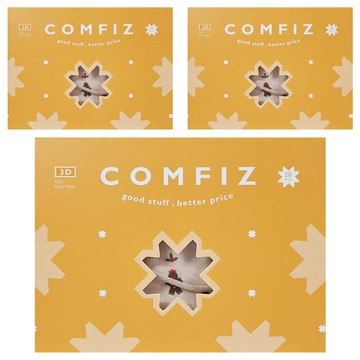 COMFIZ 康菲 3D醫療口罩 幼幼 1~3歲  20片  好運魯道夫  3盒