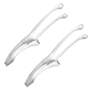 小麥購物 不鏽鋼烤肉夾 G453 大(29 x 5cm)  2支  銀色