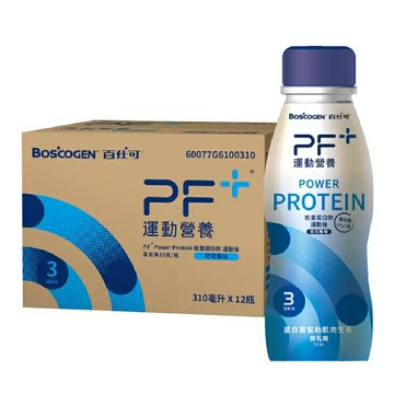 百仕可 PF+ 運動營養 運動後能量蛋白飲 可可風味 310毫升 X 12罐(2組)