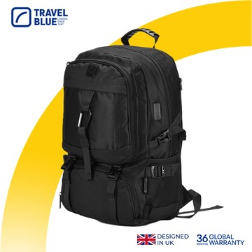 【Travel Blue 藍旅】進階探索者背包 (筆電包/防水電腦包/雙肩包/商務背包)TB3059