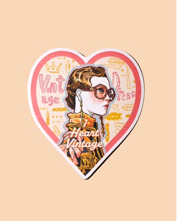 I Heart Vintage 插畫貼紙