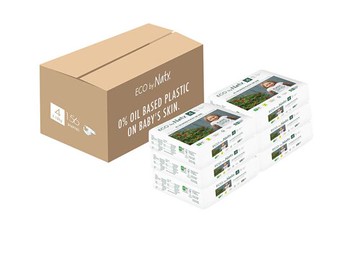 Eco by Naty Disposable Diapers Size 4 156 Diapers (6 Packs of 26)