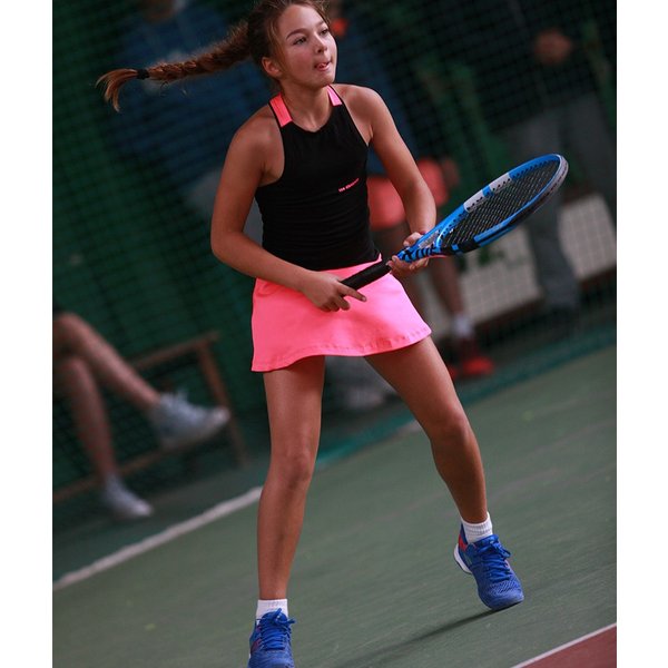 テニスウェア ジュニア 女の子用 2点セット ワンピース アンダースコート Girls Neon Tennis Dress Racerback Sapir 通販 Lineポイント最大0 5 Get Lineショッピング