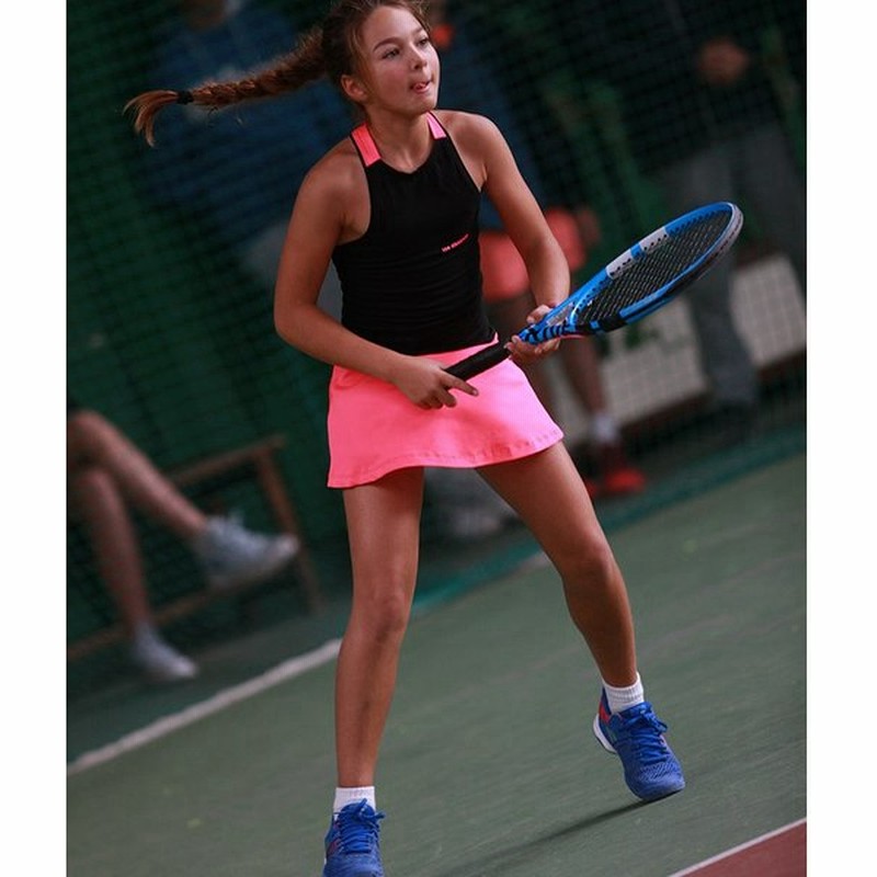 テニスウェア ジュニア 女の子用 2点セット ワンピース アンダースコート Girls Neon Tennis Dress Racerback Sapir 通販 Lineポイント最大0 5 Get Lineショッピング