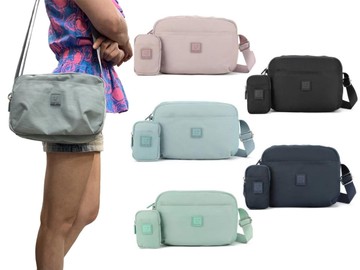 ~雪黛屋~COUNT-DUCK 斜背包中容量二主袋+外袋共五層附零錢包BCD20003760