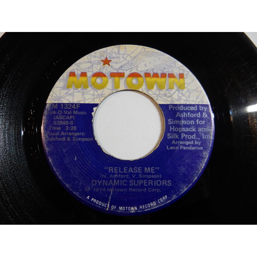 Dynamic Superiors Shoe Shoe Shine   Release Me Motown US M 1324F 200954 SOUL ソウル レコード 7インチ 45