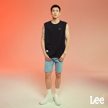 Lee  901 彈性牛仔短褲 男 淺藍洗水 LL220111474