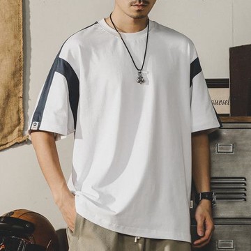 杰雷諾重磅短袖T恤男士2025潮牌ins美式純棉寬松大碼白體恤衫夏季