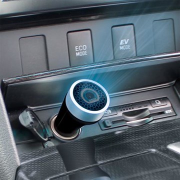 日本汽車載迷你空氣凈化機器點煙器臭氧除臭12V新冠流感冒消毒機