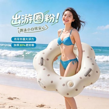 【台灣出貨】加厚游泳圈成人浮圈大號腋下圈充氣救生圈男女胖子加大防側翻泳圈