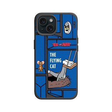 iPhone 15 SolidX 黑 - 湯姆貓與傑利鼠 Tom and Jerry - The Flying Cat