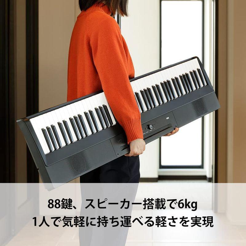 KORG コルグ 電子ピアノ 88鍵盤 Liano L1SP 薄さ7ｃｍ 6kgの軽量ボディ 弾きやすいライトタッチ鍵盤 スタンドとペダルが