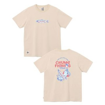 CHUMS CHUMS Fishing Club T-Shirt 男 短袖上衣 米灰色 CH012753G057