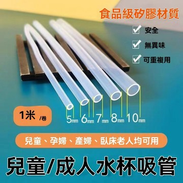 🔥臺灣出貨🔥食品級硅膠吸管環保軟管水杯喝水兒童寶寶保溫杯配件替換