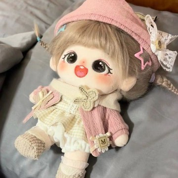 8462 人一再回購🤎20cm棉花娃娃衣服娃衣女生公仔換裝玩偶人形套裝可愛女生禮物T7E1