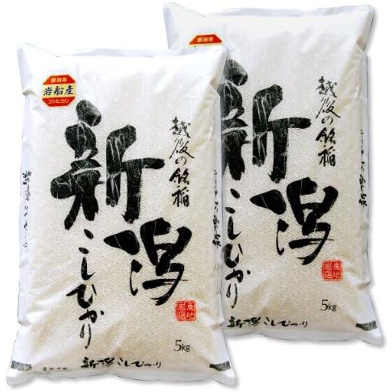 新米 新潟県産 岩船産コシヒカリ 白米 10kg (5kg×2 袋) 令和5年産